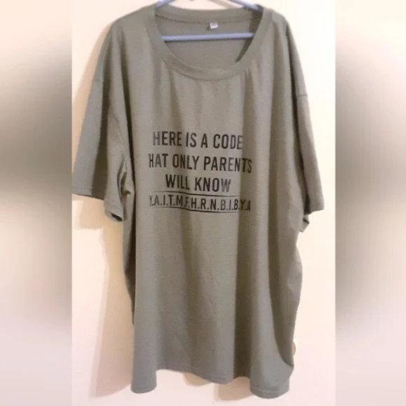 Men's Graphic T-Shirt (Here Is A Code That Only Parents Will Know) - Picture 9 of 15